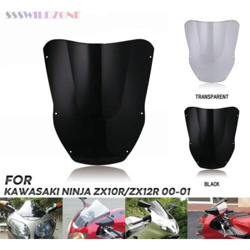 Motorcycle accessories modified windshield ABS deflector suitable for installation in Kawasaki Ninja zx10r zx12r 2000-2001