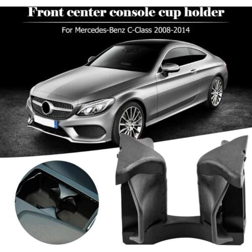 Car Center Console Water Cup Holder Insert Divider Board For Mercedes-Benz C E GLK Class W204 W207 W212 X204 Car Styling