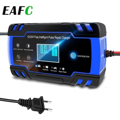Car Intelligent Battery Charger 24V/4A 140W Multiple Protection Full Automatic Battery-charger Pulse Repair Digital Chargers