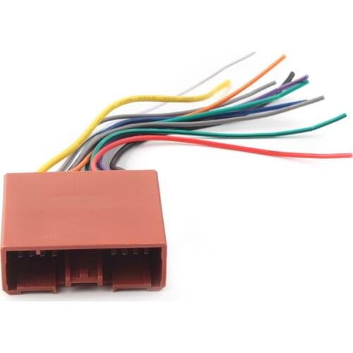 Car Stereo Radio Installation 24-Pin Female Wire Wiring Harness Set Replacement for 2001-2013 Mazda Models