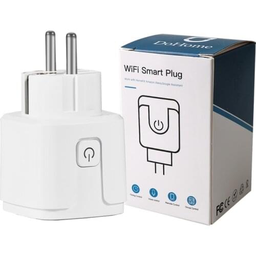 Wireless Smart Plug Socket WiFi Control Smart Socket For Dohome Google Assistant Amazon Alexa Voice Control Enchufe inteligente