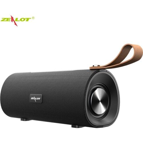 ZEALOT S30 Bluetooth Speaker V5.0 Portable Stereo Bass Subwoofer Boombox Wireless Speaker Support TF card, USB Pen Drive
