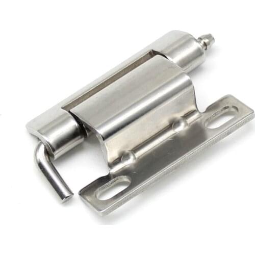 Bolt Latch Type Bend Right Angle Hinge with Hole 60*20*2.5MM Stainless Steel Blind Hinge 2pcs