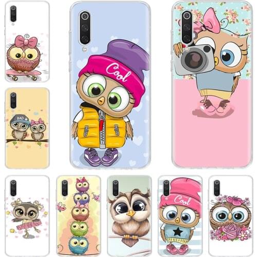 Cute Owl Hearts Lover Christmas Phone Case For Xiaomi Note Mi 11 8 9 9T 10 10T Ultra CC9 A1 A2 A3 F1 F2 F3 Lite Pro X3 6X 5X CC