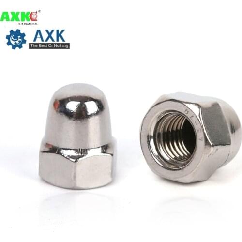 DIN1587 M3 M4 M5 M6 M8 304 Stainless Steel Nuts Decorative Head Bolted Cover Semicircle Acorn Nut SUS304 3MM nut cap