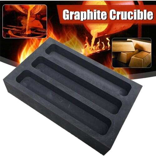 Graphite Ingot Mould 1000ml Gold Melting Casting Refining Silver Aluminum Bar Mould