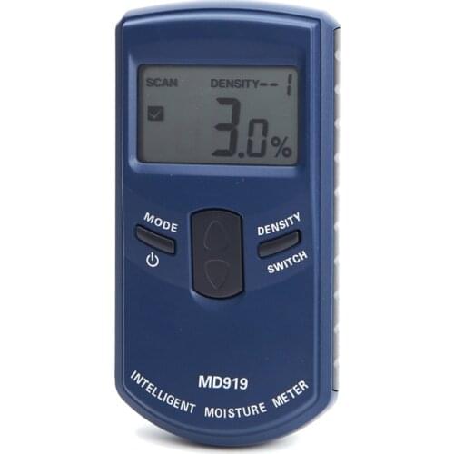 Inductive Paper Moisture Meter MD919 LCD Digital Paper Moisture Analyzer Range 4%~40% 4 Grades of Paper Density Available