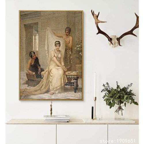 Cotton no frame classical court figure noble woman canvas printings oil painting printed on cotton wall art decoration picture