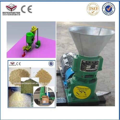 Chicken Feed Pellet Press, Flat Die Chicken Feed Pellet Making Machine with Output 3005-500kg/h