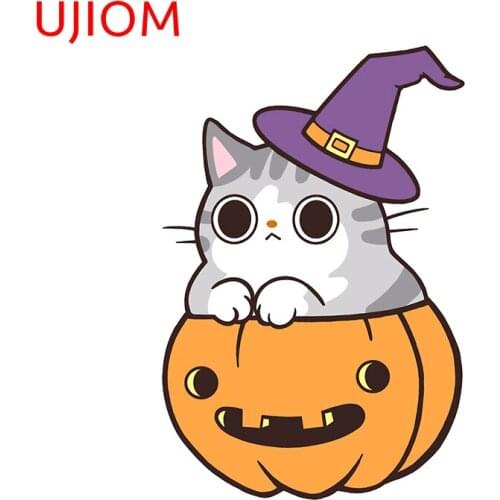 UJIOM Cute Halloween Funny Decoration Wall Stickers Room Sticker Home Decor Doors and Window Wallpaper Waterproof Art Decals