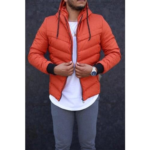 2021 Zipper Men Jackets Autumn Winter Casual Fleece Coats Bomber Jacket Scarf Collar Fashion Hooded Male Outwear Slim Fit Hoody Parka Trench sweater