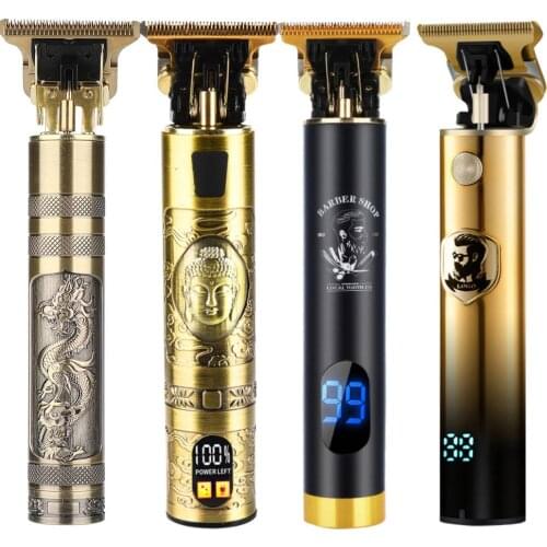 LCD Hair Trimmer For Men USB Rechargeable Hair Clipper Electric Shaver Professional Barber Beard Trimmer Hair Cutting Machine