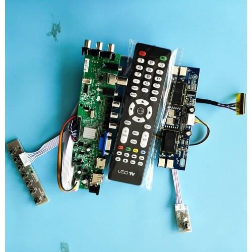 Kit for LTM190M2-L02/LTM190M2-L33 Digital LCD Panel HDMI VGA Controller board 4 CCFL TV USB DVB-T2 DVB-T 1440X900 30pin remote