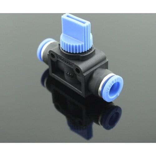 Pneumatic Hand Valve HVFF 4/6/8/10/12 push-in hand valve one touch valve,pneumatic valve three way HVFF valve
