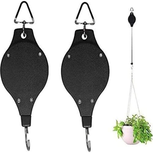 Adjustable Telescopic Retractable Pulley Pull Down Hanger for Potted Plants Hanger for Potted Plants Hanger Hanging Flower Hook