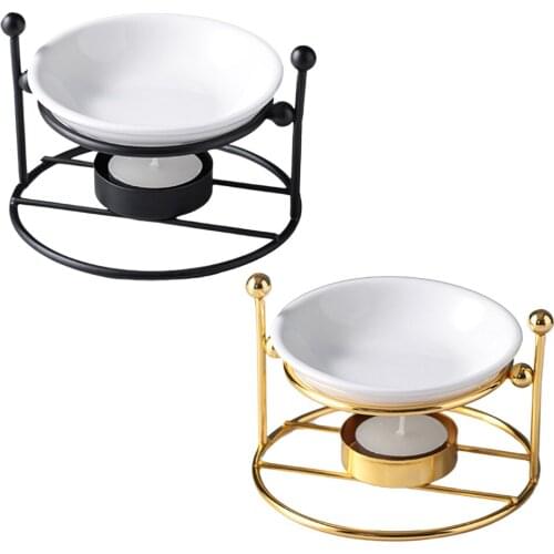 Romantic Ceramic Tealight Candle Holder Essential Oil Burner Aroma Diffuser Home Decoration Stylish