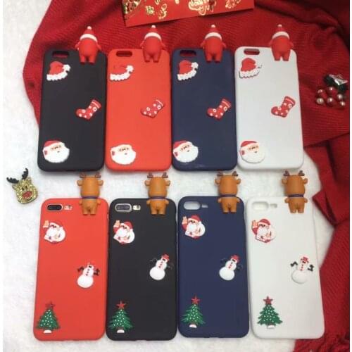 Christmas 3D Cartoon Santa Claus Case For Xiaomi Redmi 6 Pro 6A Note 5A Prime Pro 5 Plus A2 Lite Candy Color Silicone Soft Cover