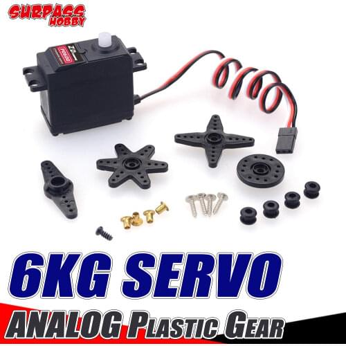 SURPASS HOBBY 6kg Analog Servos Plastic Gear Servo Waterproof for 1/10 RC Car Boat Traxxas Kyosho Absima Scx10 Rc Drift Car