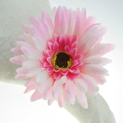 Handmade silk flower napkin ring, napkin holder many colors