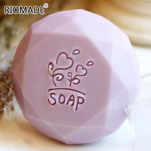 Heart Shaped Handmade Soap Stamp Transparent Natural Soap Making Stamp With Handle Acrylic Custom Stamp For Print