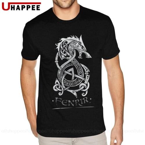 Workout Vikings The Wolf Of Norse Mythology Shirts for Men 3XL Short Sleeve Heavy Cotton Crew Neck Tee Shirt
