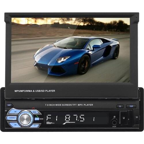 Universal 7 Inch Bluetooth Car FM Radio Audio Video MP5 Player with Rearview Camera Touch Screen Auto Multimedias Players 9601
