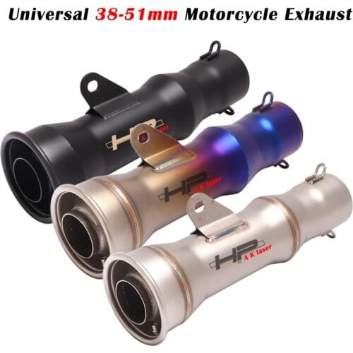 Universel 38 - 51mm Motorcycle Exhaust HP Pipe Escape Moto GP Muffler Scooter DB Killer For DUKE 125 MT03 CRF 230 TNT 125 XLR125
