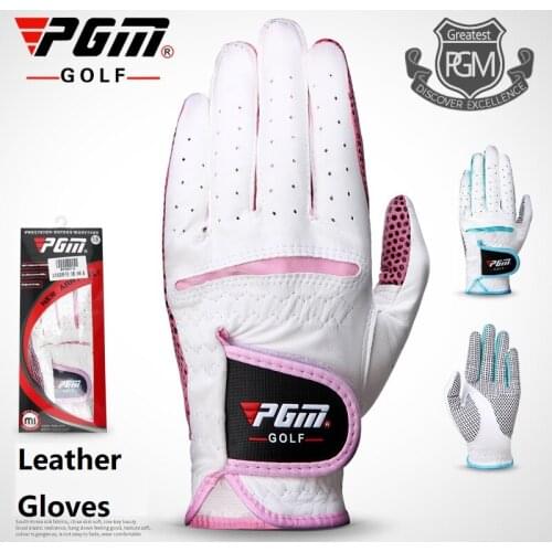 1 Pair WomenS Golf Gloves Slip-Resistant Granules Microfiber Sheepskin Gloves Sunscreen Breathable Left/Right Hand Mittens