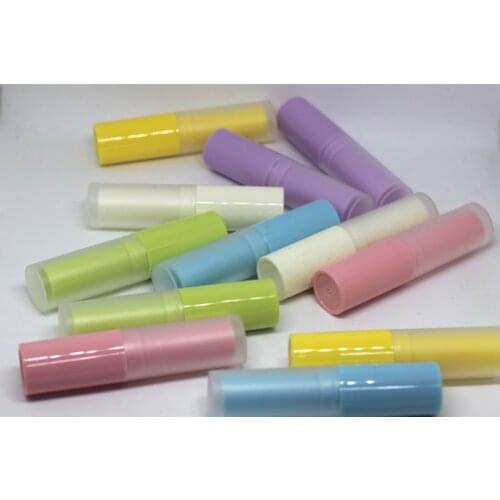 24pcs/lot 4g/ml Candy Colorful Empty LIP BALM Tubes For DIY Plastic Lipstic Colorful Cosmetic Containers For Travel