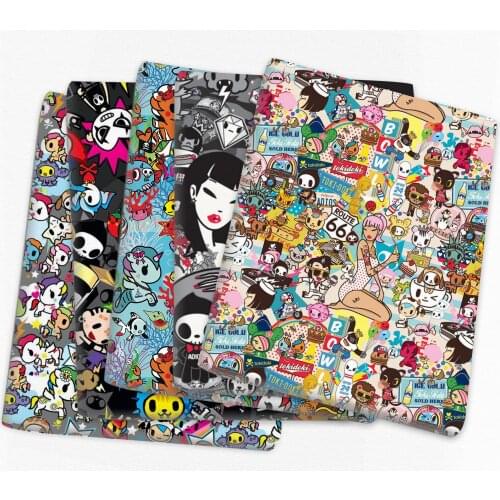 50*145cm Patchwork Food Printed Polyester Cotton Fabric Tissue Sewing Quilting Fabrics Needlework Material DIY Handmade,c17435