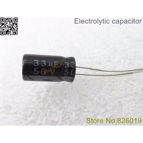 50V 33UF 6*12 aluminum electrolytic capacitor 33uf 50V 20