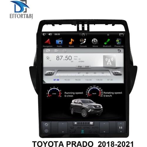 17 inch Tesla style Screen Android 9.0 Car GPS Navigation For TOYOTA PRADO 2018-2025 Car radio multimedia player head unit