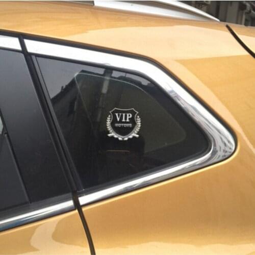 Car styling for Chery A1 A3 Amulet A13 E5 Tiggo E3 G5 3D Metal VIP MOTORS Emblem Car Sticker 2pcs
