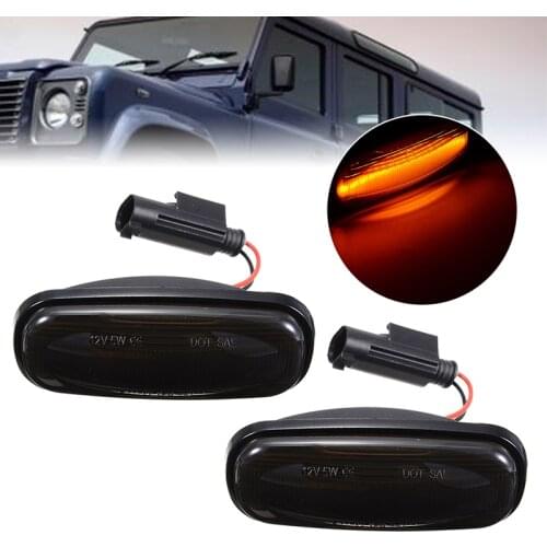 Car Lighting 2pcs Side Marker Lamp Professional Indicator Repeater LED Light for Land Rover Defender 90 110 Discovery Series II