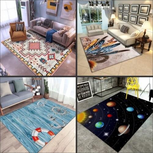 Crystal velvet Rectangle rug Nordic style home living room bedroom bedside blanket Child/baby room crawl area Rugs and carpets