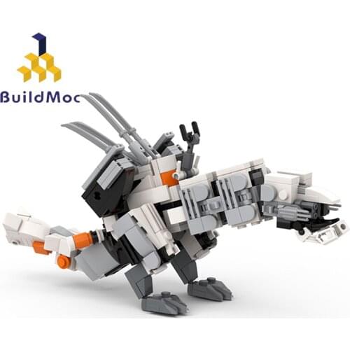 Buildmoc Creativity Game MOC Horizoned Zero Dawn ThunderJaw Tooth Technical Mechanical Monsters Series Building Blocks Toys Gift