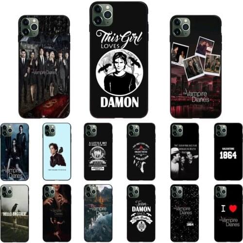 The Vampire Diaries Stefan Damon Salvatore Phone Case For iPhone 12 8 7 6 6S Plus 7 8 plus X XS MAX 5S XR 11 12 Pro max SE 2020
