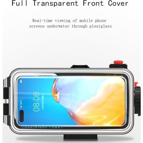 For Iphone 12/Huawei Mate 40 Pro/Xiaomi 9 Bluetooth Universal Mobile Phone Waterproof Case Housing Underwater Diving