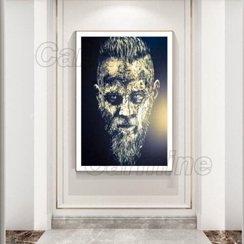 Figure Poster Brutal Handsome Guy with Blue Eyes Painting Home Decoration for Living Room and Bedroom Can Be Customized
