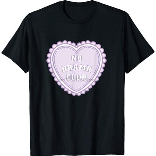 No Drama Club K-12 Top Cute Pastel Purple Heart T-Shirt Short Sleeve Basic Tops top tee