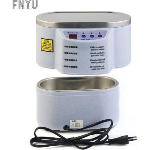 Intelligent Mini Ultrasonic Cleaner SS-968 Dual Power 30W 50W for Phone Motherboard Glasses Jewelry Denture 600ML Cleaner