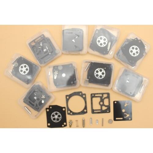10Pcs/lot Carburetor Complete Repair Kit For Husqvarna 353 350 346XP 345 e 340 EPA Zama RB 122 RB122 Chainsaw