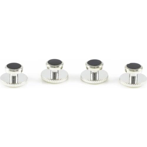 Classic Round Onyx Dress Shirt Studs Formal Wear Shirt Studs Set (4pcs/6pcs)