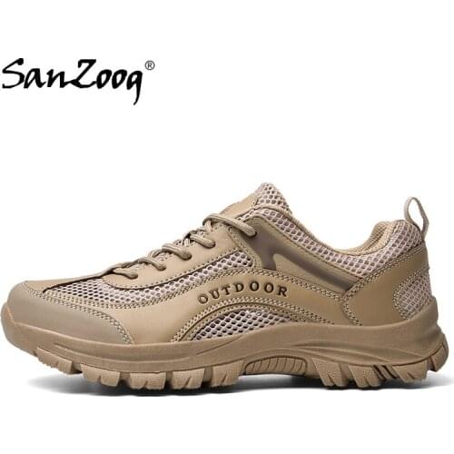 Men Outdoor Hiking Shoes Trekking Mountain Sneakers Mountaineering Trail Treking Walking Bergschoenen Hard-Wearing Plus Big Size