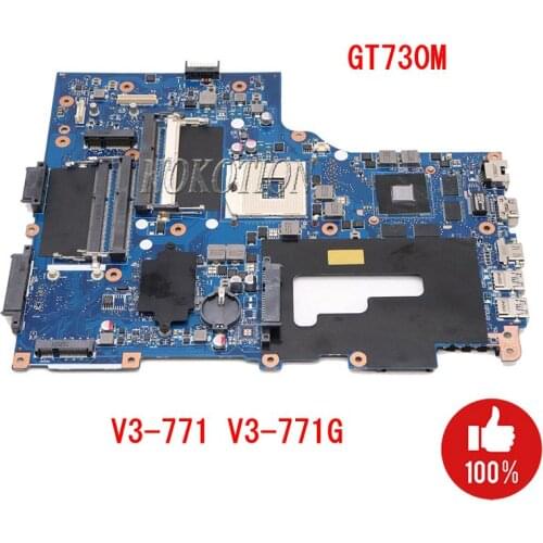 NOKOTION NBM7Q11001 NB.M7Q11.001 VA70 VG70 For Acer aspire V3-771 V3-771G Laptop Motherboard 17.3 inch HD4000 GT730M DDR3