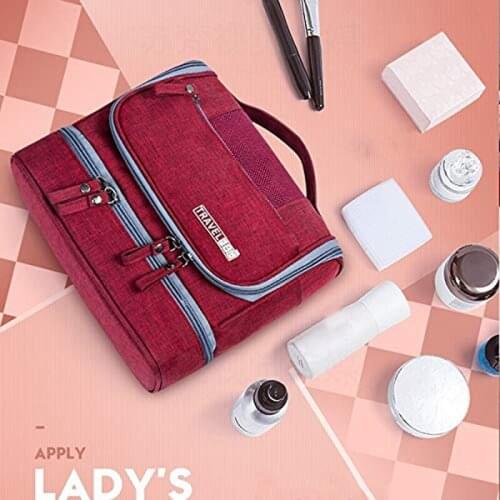 Multifunctional Waterproof Bathing Bag Hanging Grooming Organizer Bag Unisex Travel Toiletry Wash Cosmetic Bag