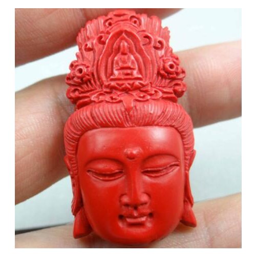 Natural stone Quartz crystal Chinese hand-carved statue of Guanyin amulet pendant for diy jewelry making Necklace Accessories S3