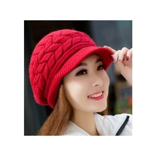 Wholesale Knitted Hat Women Winter Hats for Ladies Beanie Girls Skullies CAPS Bonnet Femme SnapBack Warm Wool Hat