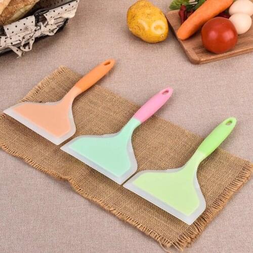 Wide Mouth Non-Stick Pan Silicone Shovel Kitchen Cooking Turners High Temperature Resistance Food Non-Stick Home Cooking Utensil