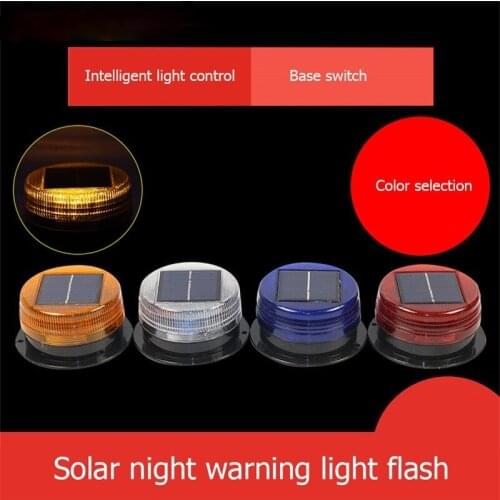 Solar Power Warning Light Vehicle-Mounted Flashing Light Car Roof Magnetic Suction Solar Car Lights Led Strobe Warning Light